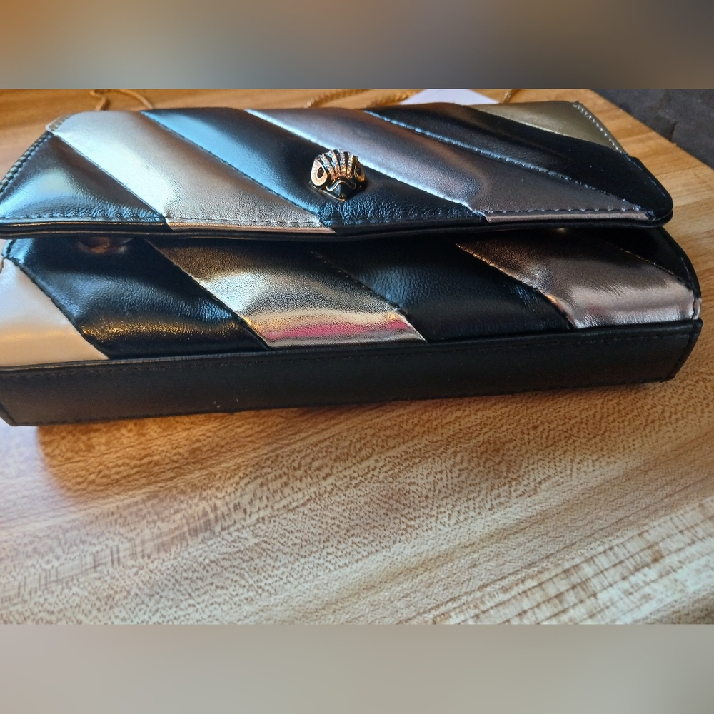 Kurt Geiger Black and Silver Clutch - Picture 9 of 12